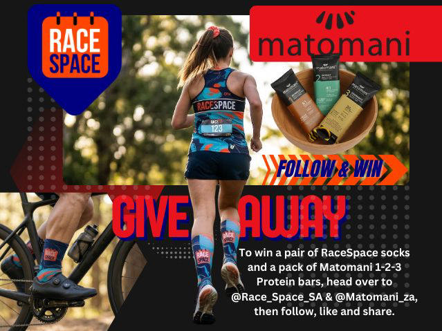 GIVEAWAY! RACESPACE PERFORMANCE SOCKS AND MATOMANI BARS